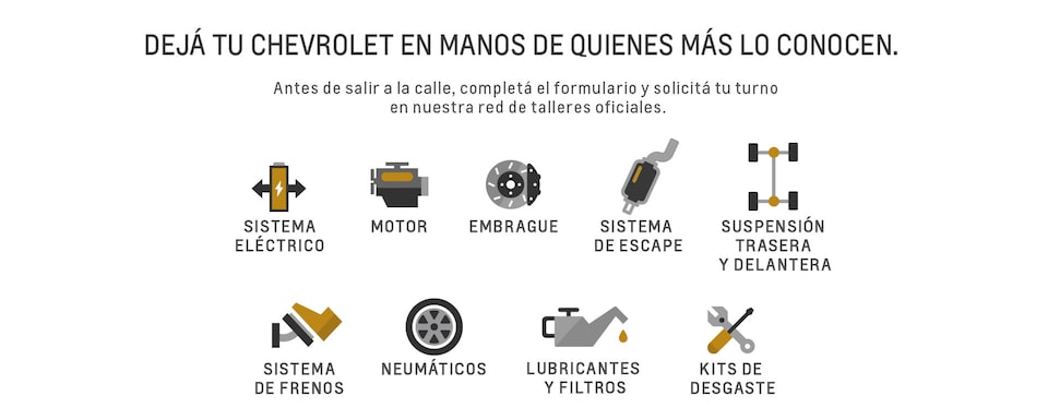 Chevrolet - Agendá el servicio para tu auto